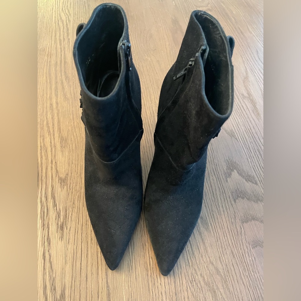 Saint Laurent fridge suede black boots sz 40